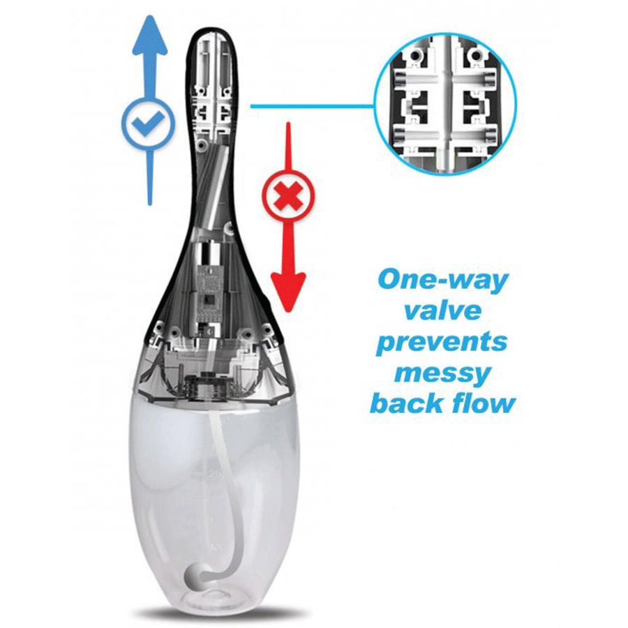 350ml Auto-Vibrating Anal Enema Bulb by CleanStream