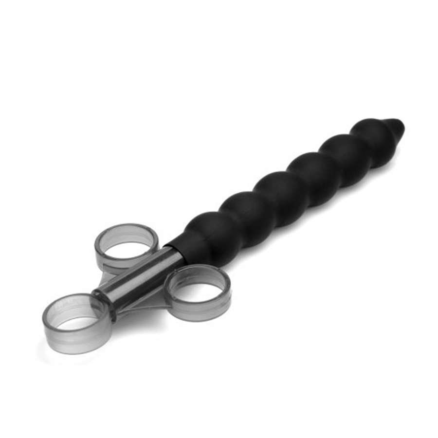 Black Silicone Beaded Lubricant Launcher by CleanStream
