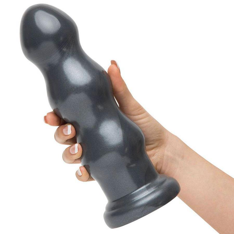 American Bombshell B-10 Tango Huge 10 Inch Butt Plug Gun Metal Grey Anal Sex Toys