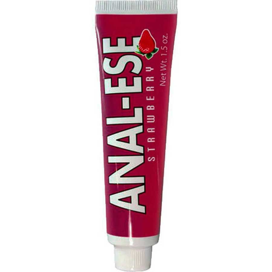Anal Ese | Flavored Anus Numbing &amp; Desensitizing Cream Lubricant 1.5 oz / Strawberry