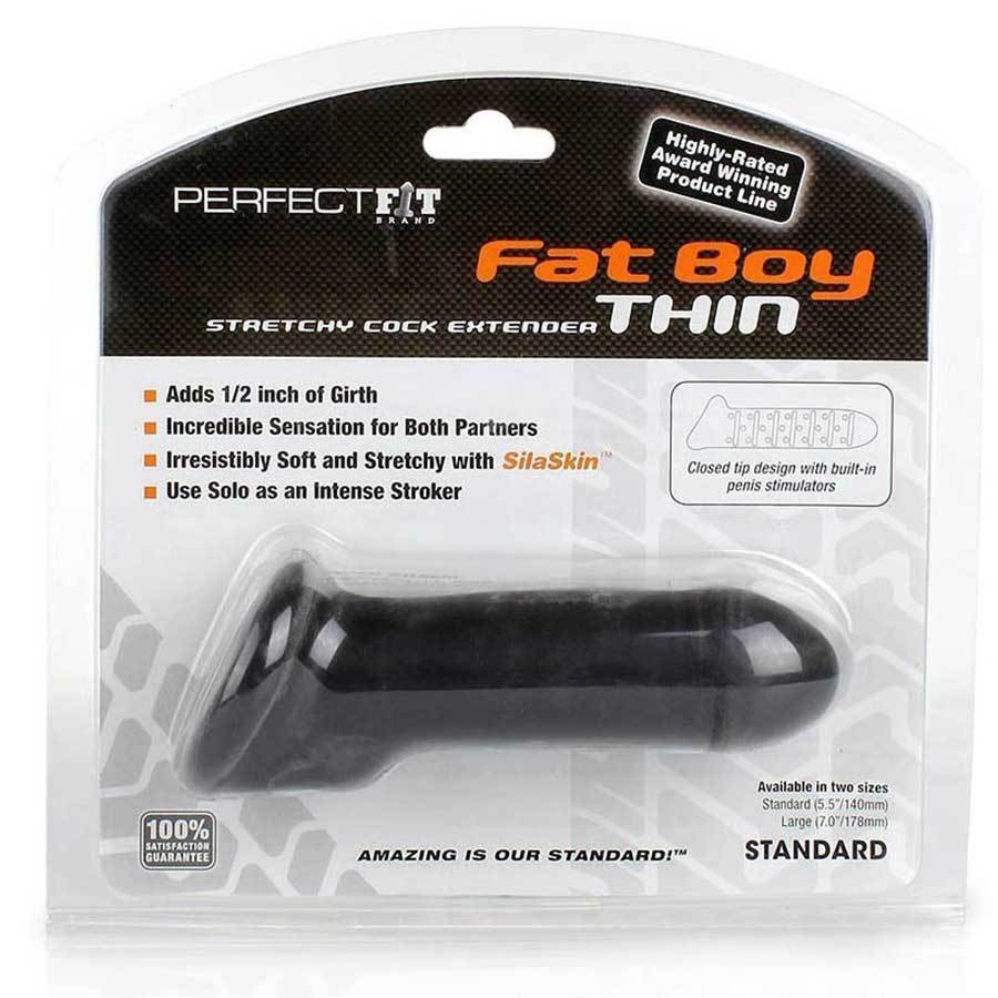 Black Penis Extender Fat Boy Thin 6" Cock Sheath Cock Sheaths