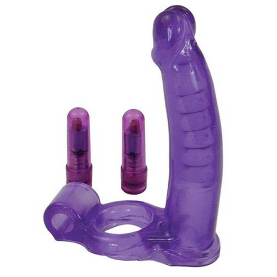 Double Penetrator Ultimate Vibrating Cock Ring by Nass Toys Cock Rings