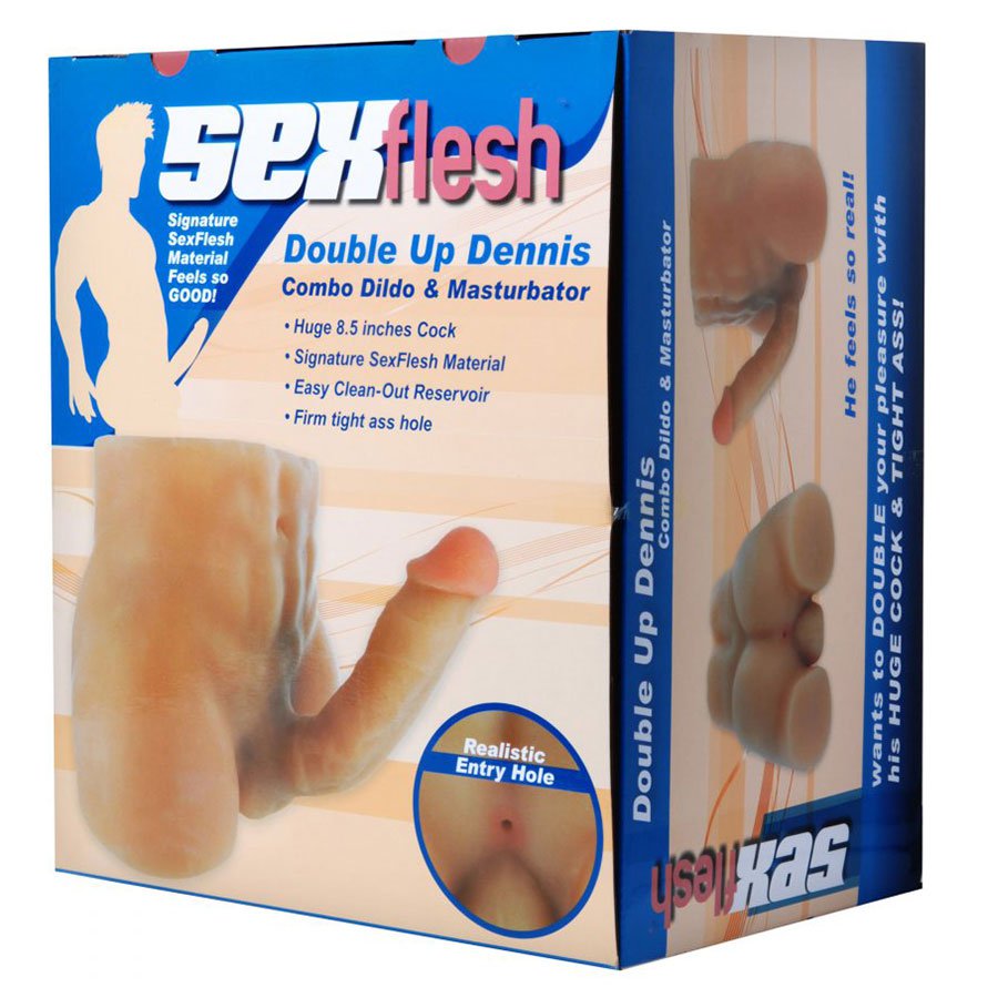 Double Up Dennis Realistic 3D Cock and Ass Sex Doll by SexFlesh Masturbators