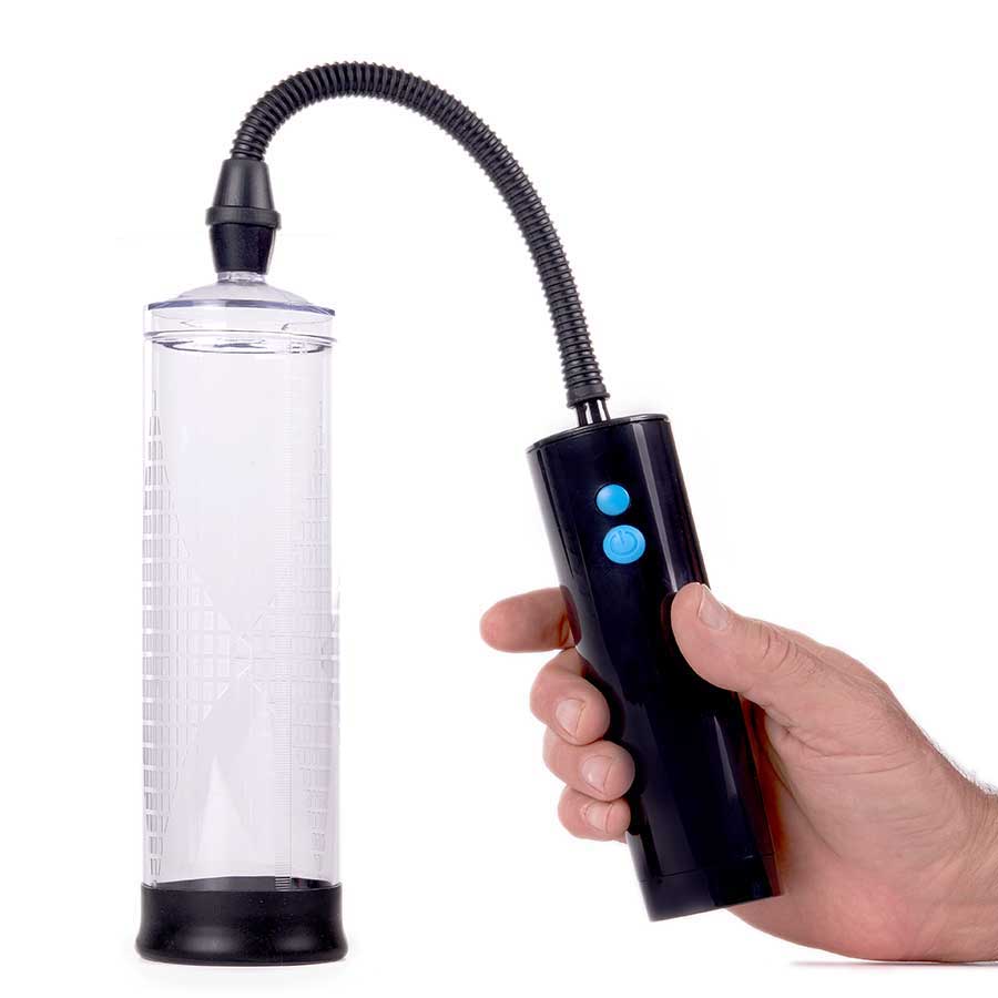 Electric Penis Pump &amp; Comfort Controller for Men by Lynk Pleasure | Clear Cylinder Penis Pumps