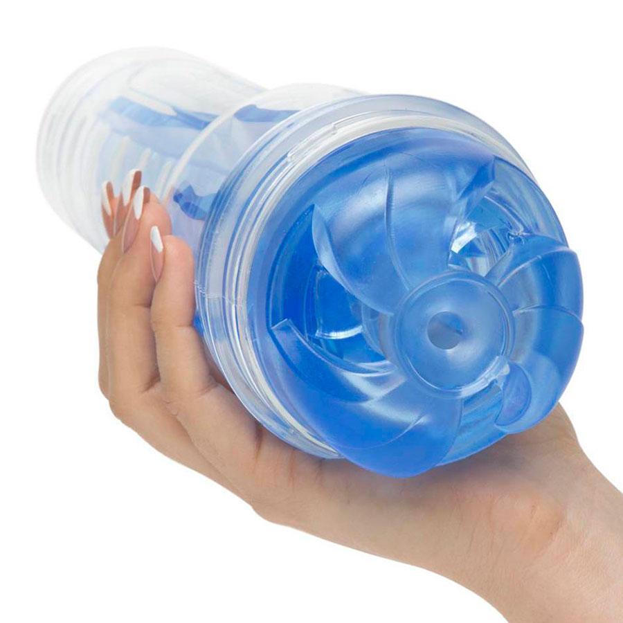 Fleshlight Turbo Thrust Blue Ice Masturbator | Blow Job Toy for Men Masturbators