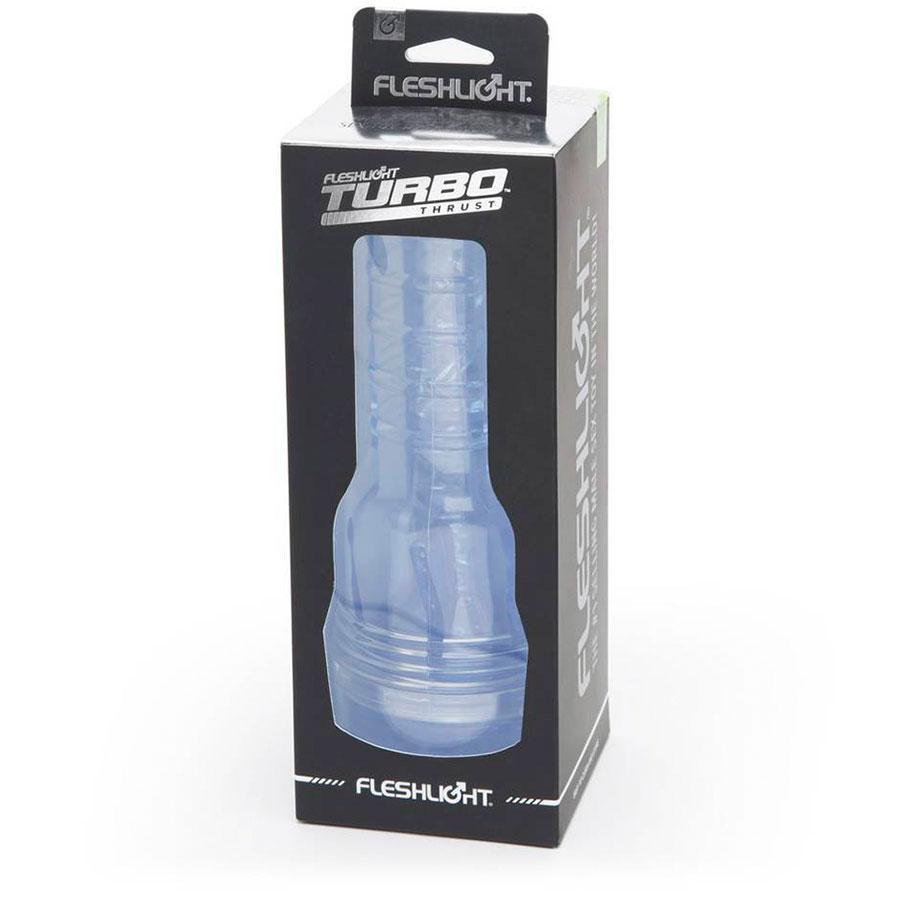 Fleshlight Turbo Thrust Blue Ice Masturbator | Blow Job Toy for Men Masturbators
