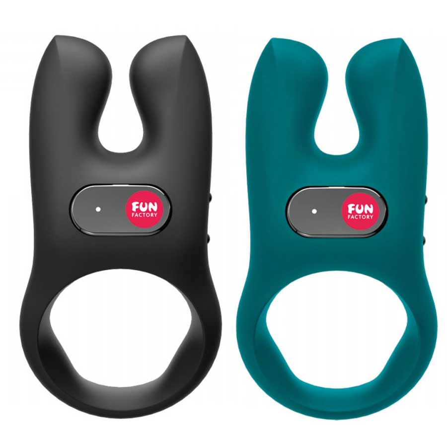 Fun Factory NOS Rechargeable Waterproof Vibrating Silicone Cock Ring Cock Rings