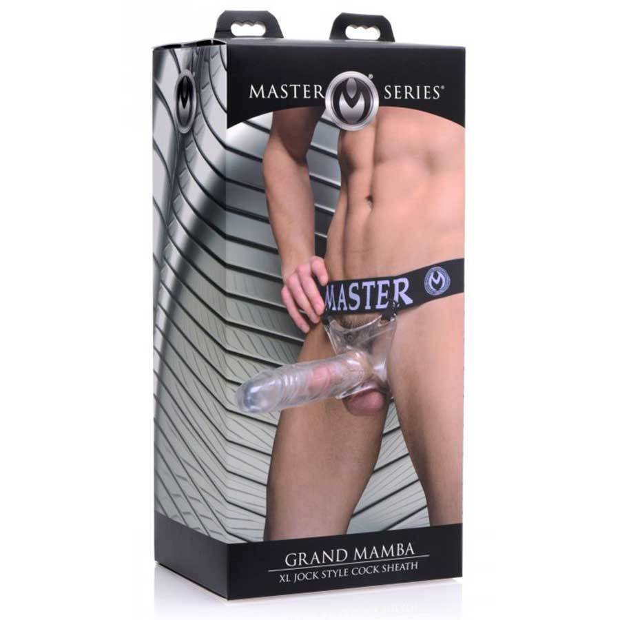 Grand Mamba XL 8 Inch Hollow Strap On Penis Extension Jock Cock Sheaths