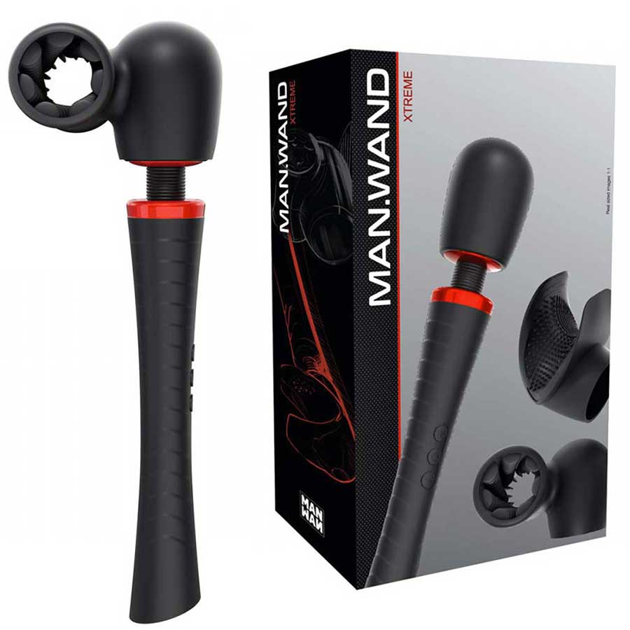 Man Wand Xtreme Vibrating Wand Penis Masturbator Male Vibrators