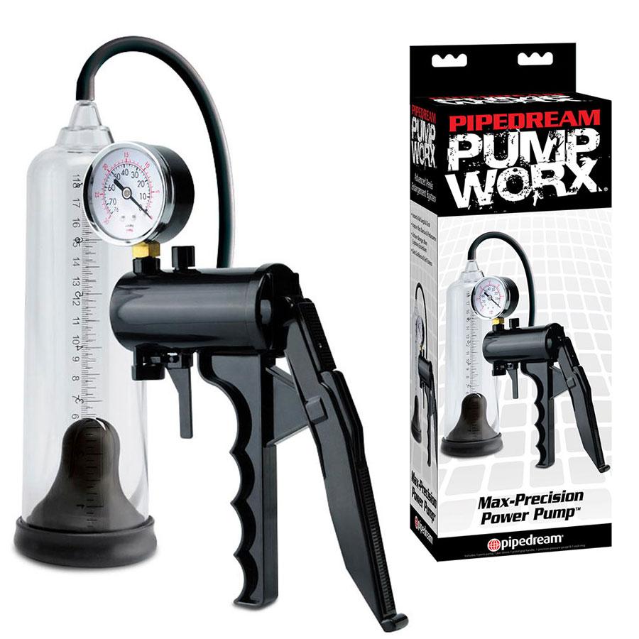 Max Precision Penis Pump &amp; Gauge | Professional Male Enhancing Power Pump Kit Penis Pumps