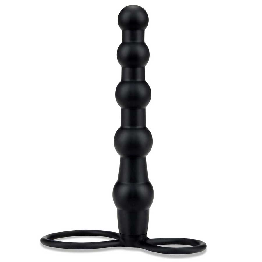 Mojo Bumpy Black Silicone Double Penetration Cock Ring Cock Rings