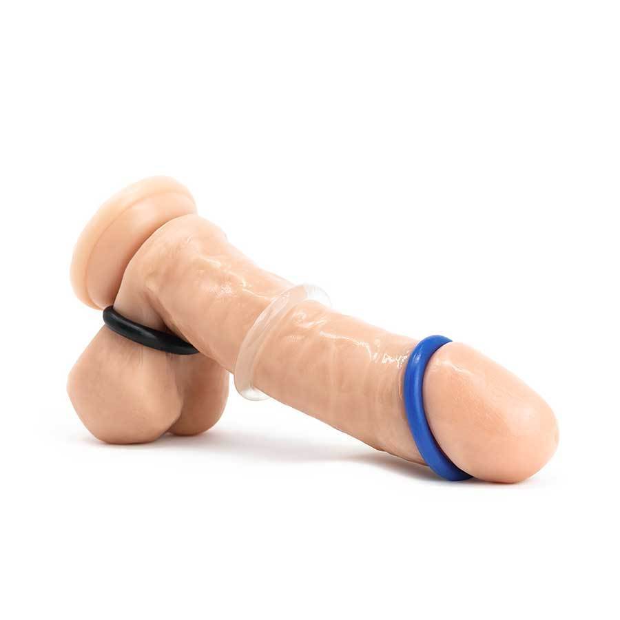 Multi Color Stretchy Stamina Boosting Cock Rings 3 Pack by Lynk Pleasure Cock Rings