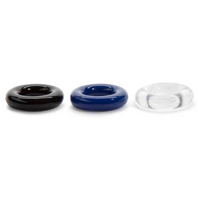 Multi Color Stretchy Stamina Boosting Cock Rings 3 Pack by Lynk Pleasure Cock Rings