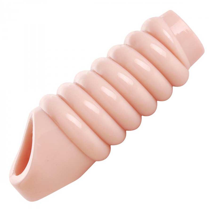 Open Tip Ribbed Cock Sheath | Really Ample Natural Girth Enhancer by Size Matters Cock Sheaths