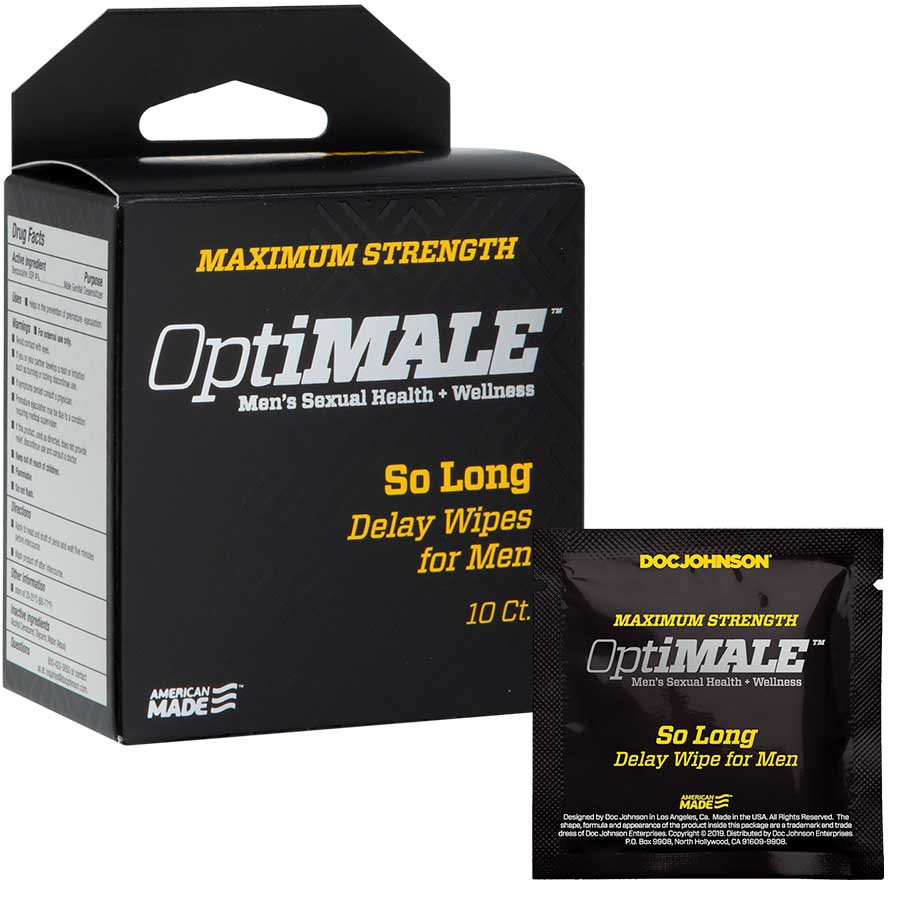 Optimale So Long Delay and Prolonging Wipe 10 Pack Numbing Cream