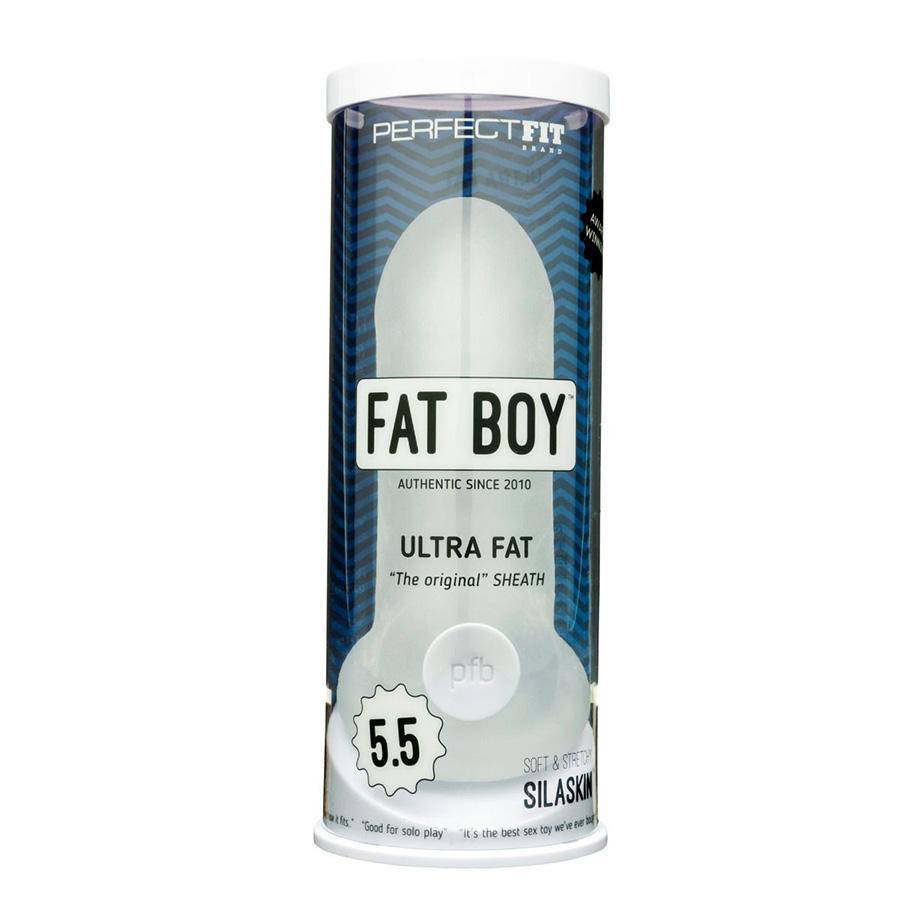 Penis Extension Sleeve Fat Boy Ultra Fat Thick and Clear 5.5 Inch Cock Sheath by Perfect Fit Cock Sheaths
