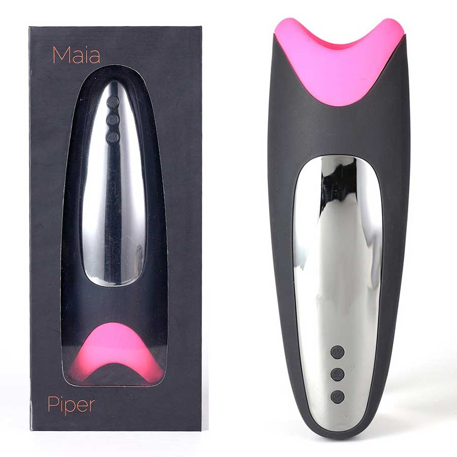 Piper Rechargeable Multi-Function Warming & Vibrating Masturbator by Maia Toys Masturbators