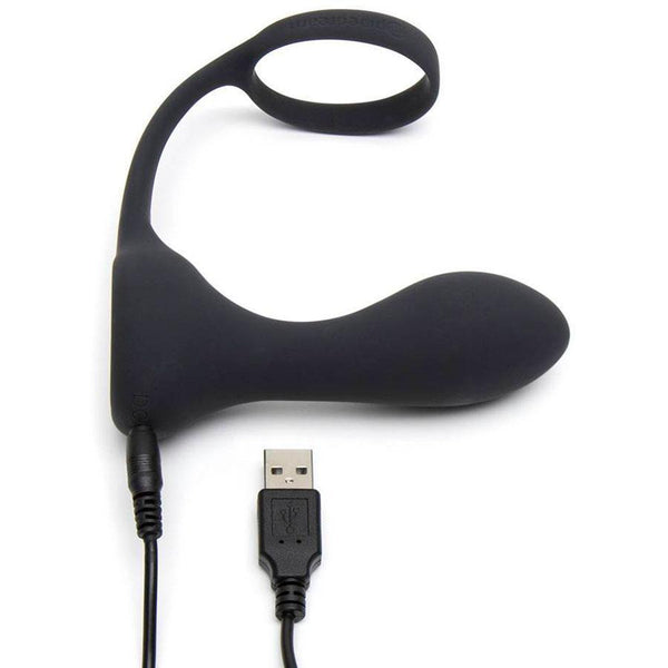 Rechargeable Ass-Gasm Pro Silicone Anal Plug Cock Ring by Anal Fantasy
