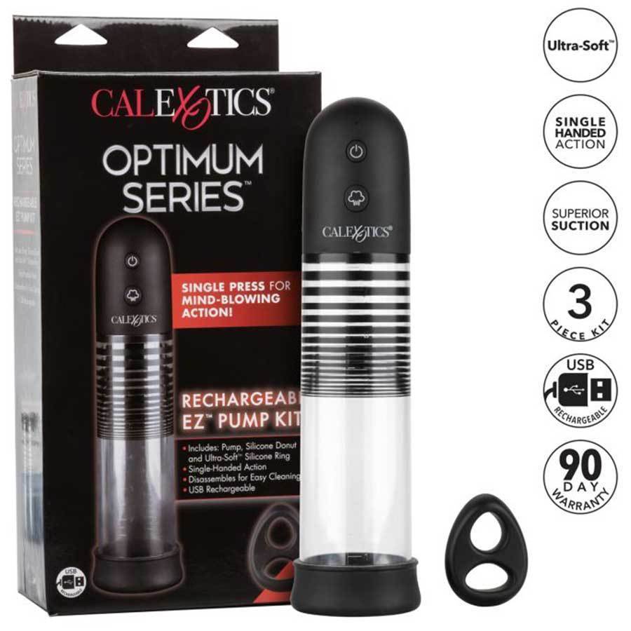 Rechargeable EZ Electric Penis Pump Kit Optimum Series by Cal Exotics Penis Pumps