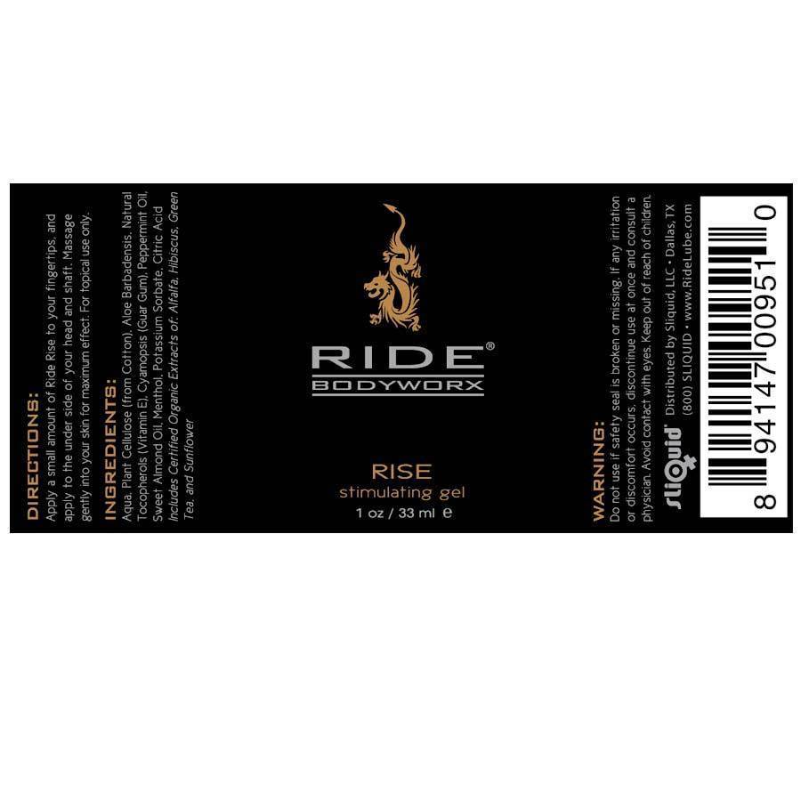 Ride Bodyworx RISE Penis &amp; Erection Stimulating Gel by Sliquid Penis Enhancement Cream