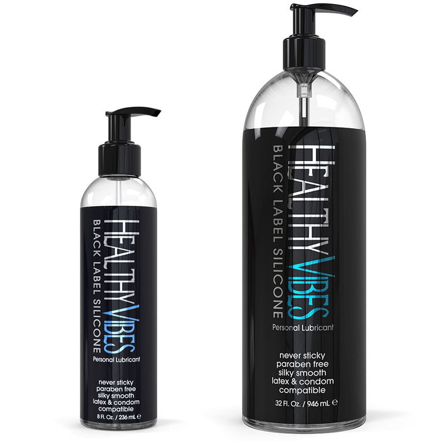 Silicone Based Sex Lube Black Label Lubricant by Healthy Vibes Lubricant