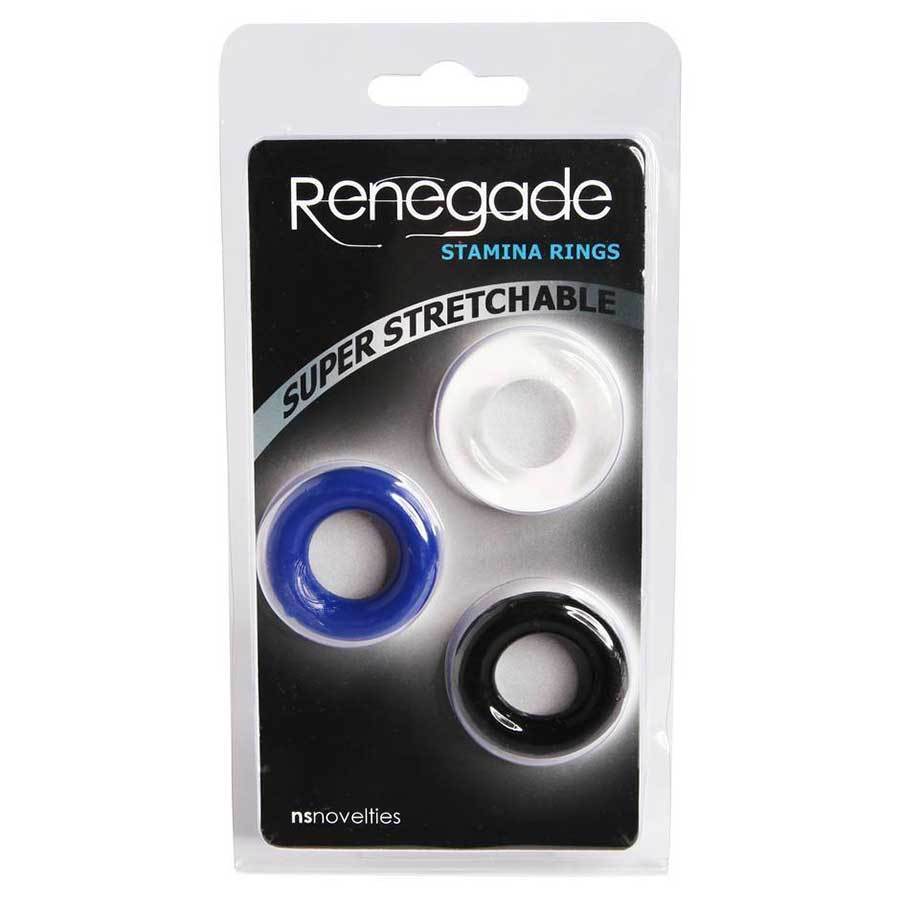 Stretchy Stamina Cock Rings 3 Pack by Renegade Cock Rings