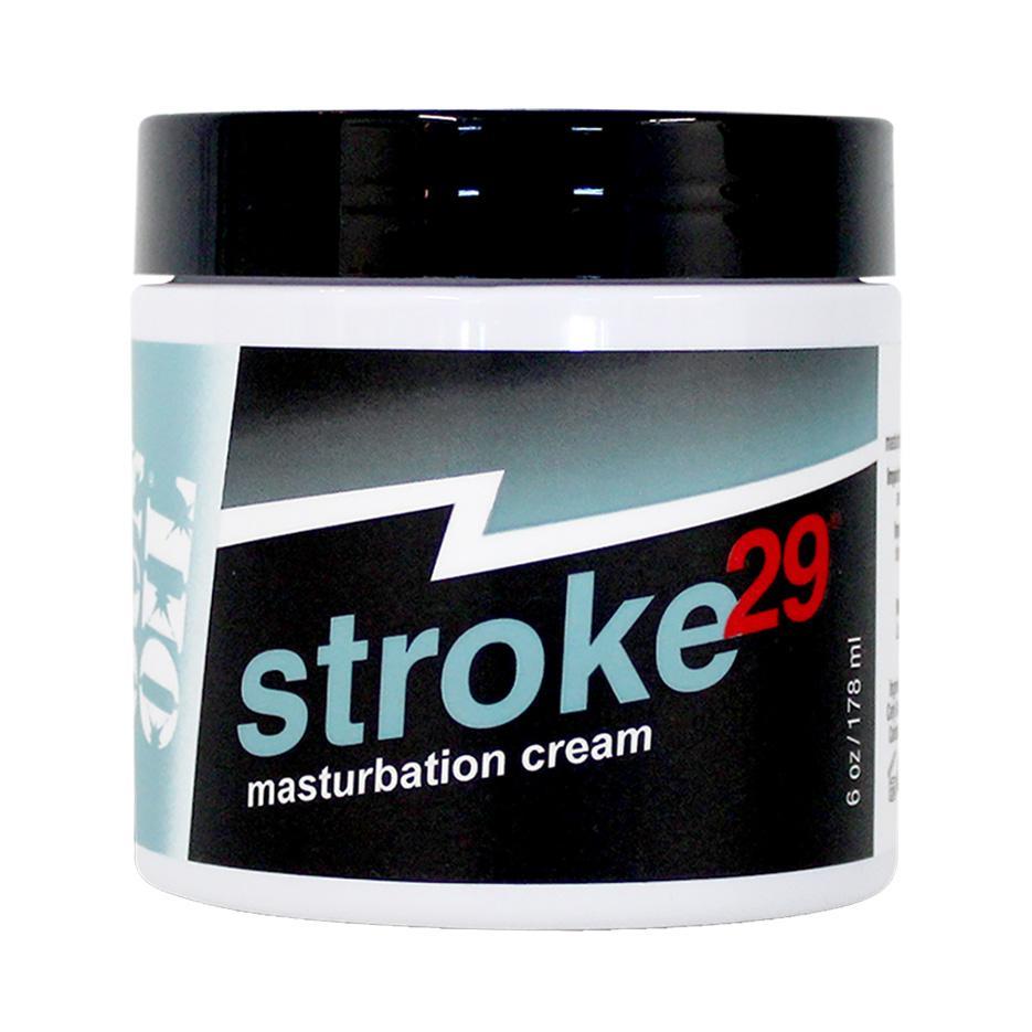 Stroke 29 Male Masturbation Cream Lube by Gun Oil Lubricants Lubricant 6 fl oz (Jar)