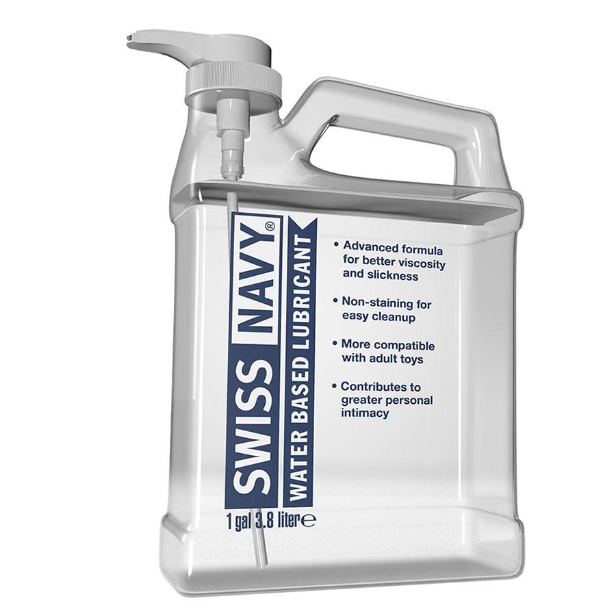 Swiss Navy Lube Water Based Sex Lubricant Lubricant 1 Gallon