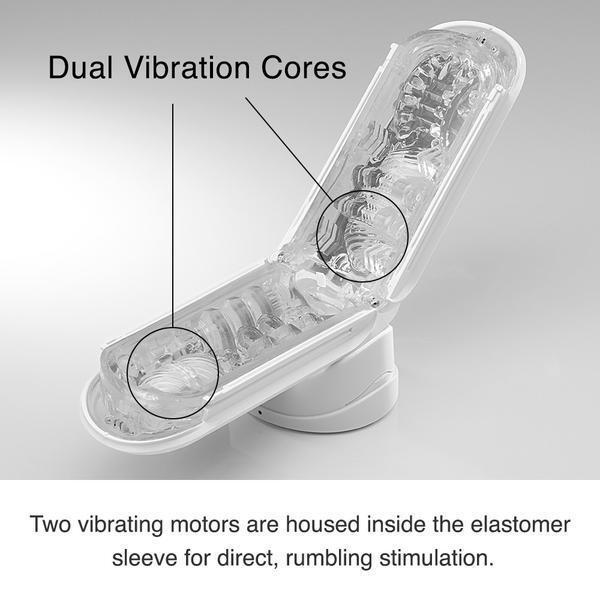 Tenga Flip Zero EV |  Electronic Vibrating Realistic Male Masturbator White