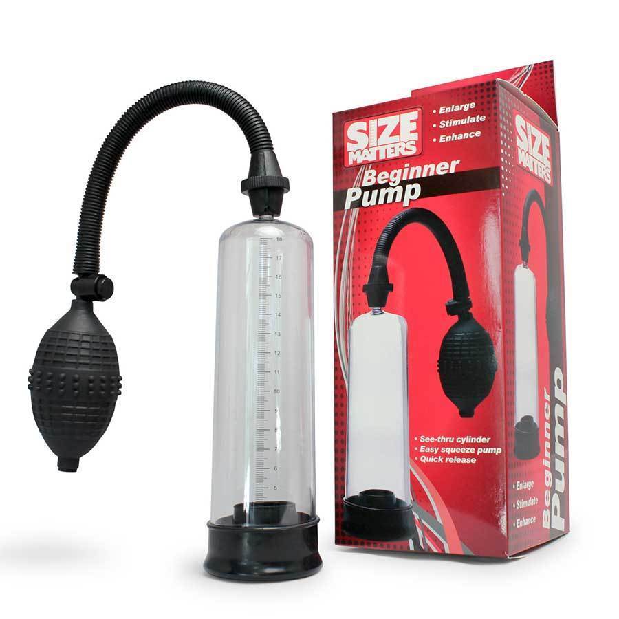 The Beginner's 8 Inch Vacuum Penis Pump for Men By Size Matters Penis Pumps
