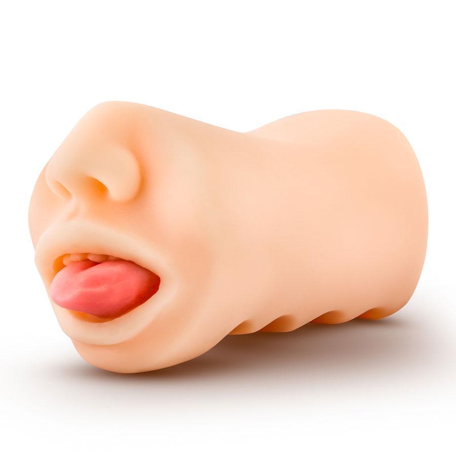 The Deep Throat Real Mouth Male Masturbator Sleeve by Healthy Vibes Masturbators
