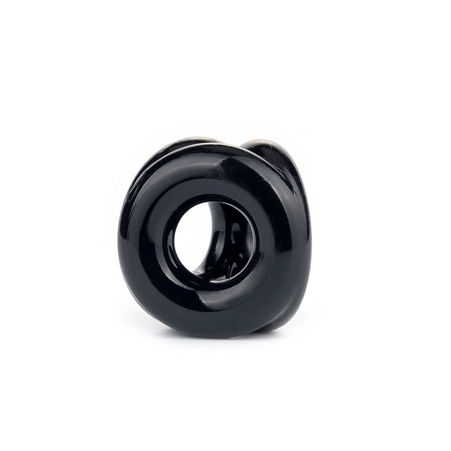 The Trio Cock Ring &amp; Ball Stretcher Black by Lynk Pleasure Cock Rings