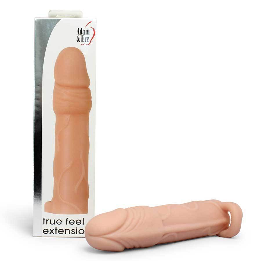 True Feel Penis Extension Sleeve 6.25 Inch Cock Sheath by Adam &amp; Eve Cock Sheaths