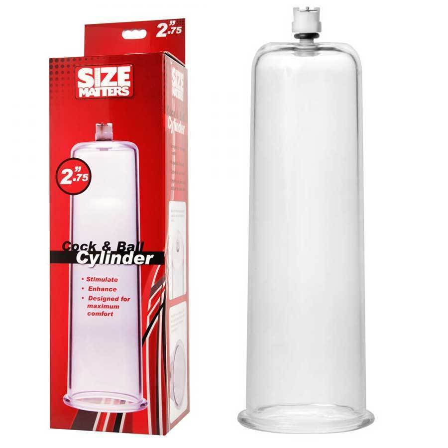 XL Cock & Ball Penis Pump Cylinder 2.75 Inch X 11 Inch Clear Accessories