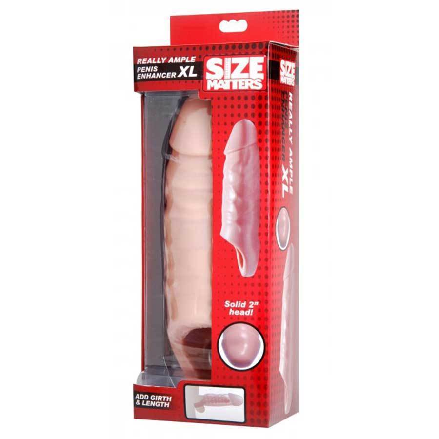 XL Thick Natural 6.5 Inch Tan Penis Sleeve &amp; Girth Enhancer Cock Sheaths