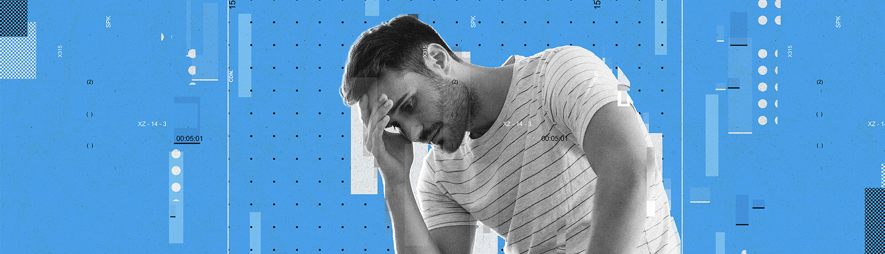 man and woman having problems in bed