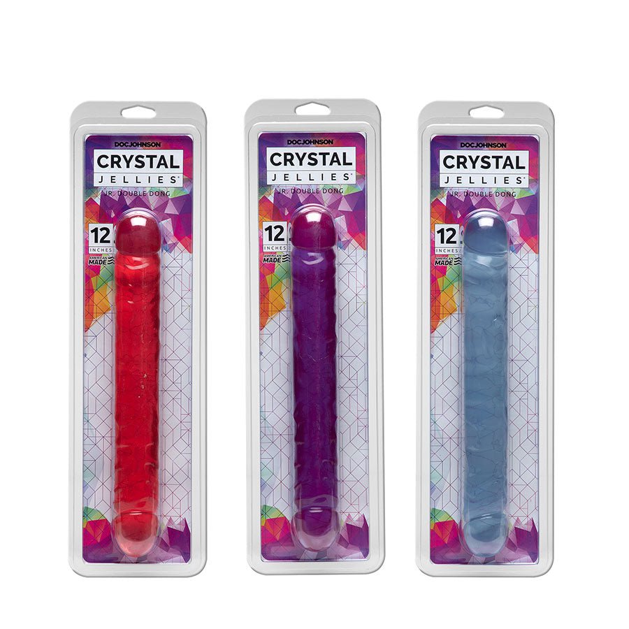 12 Inch Crystal Jellies Jr. Double Dildo Dildos