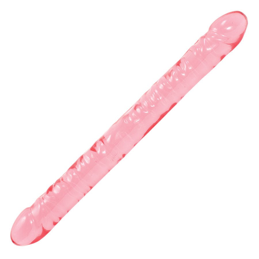 18 Inch Crystal Jellies Double Ended Dildo Dildos Pink
