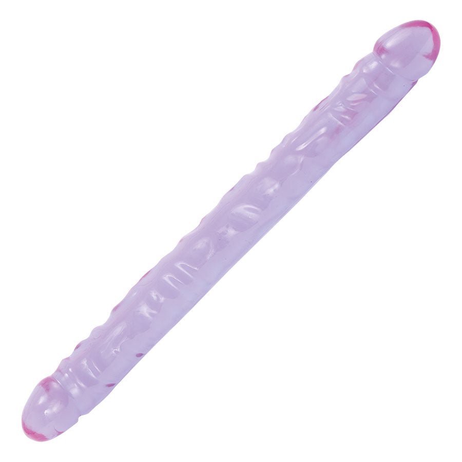 18 Inch Crystal Jellies Double Ended Dildo Dildos Purple