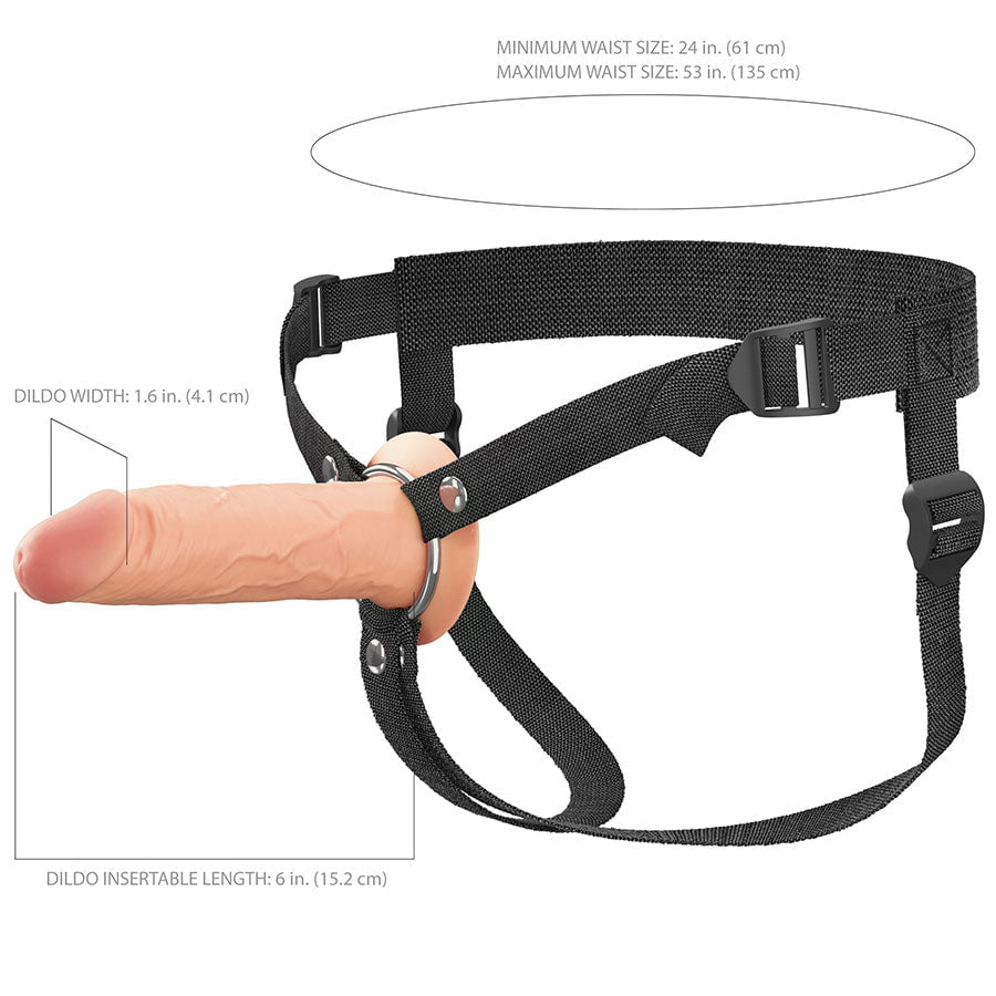 6 Inch Ultra Realistic Dual Density Silicone Hollow Strap On for Men Cock Sheaths