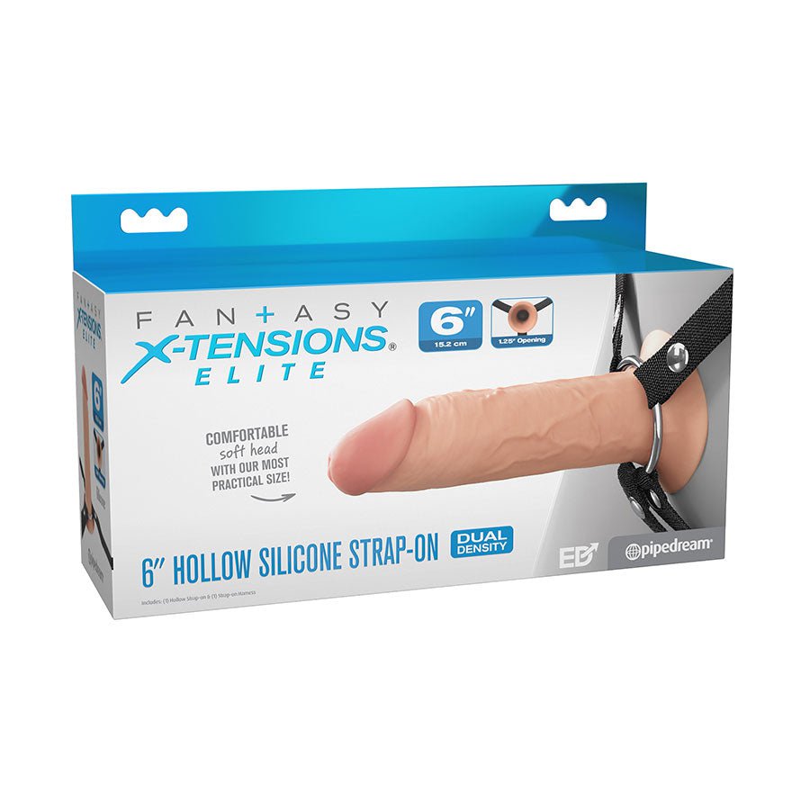 6 Inch Ultra Realistic Dual Density Silicone Hollow Strap On for Men Cock Sheaths