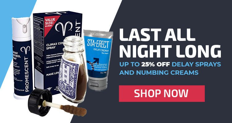 25% off Delay Creams and Sprays