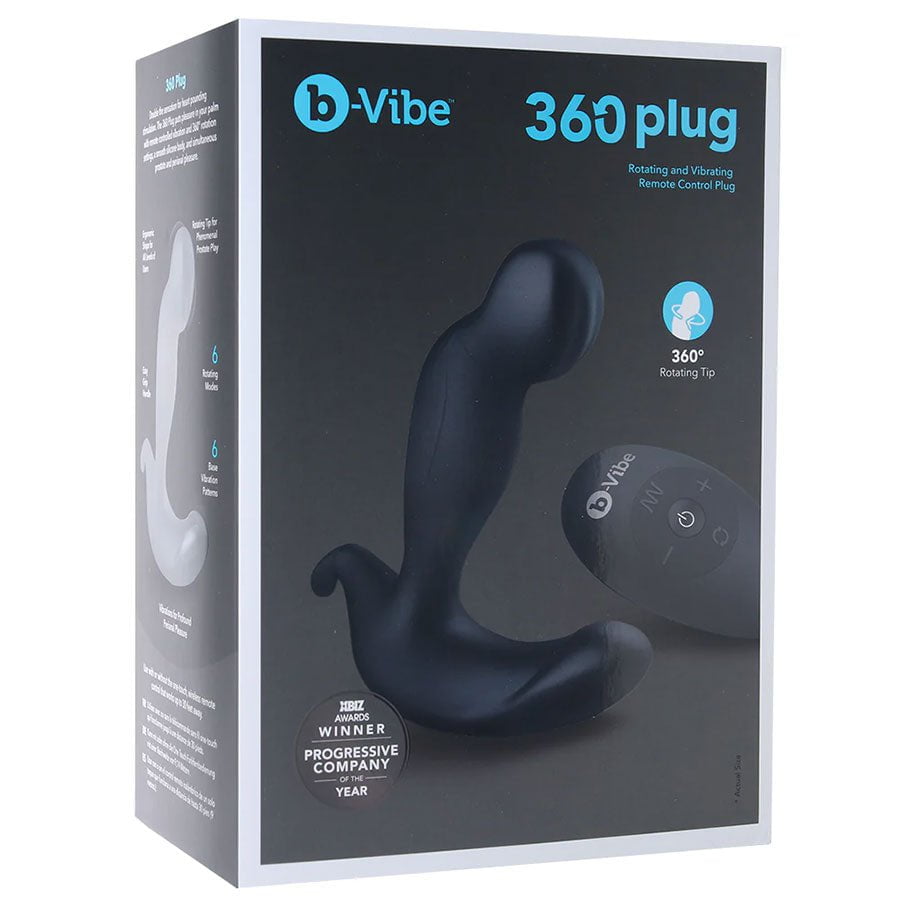 b-vibe 360 Plug Rotating and Vibrating Black Anal Plug b-vibe 360 Plug Rotating and Vibrating Black Anal Plug