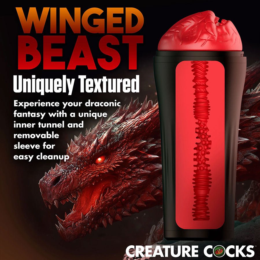 Dragon Snatch Mystical Male Masturbator - Red Dragon Snatch Mystical Male Masturbator - Red