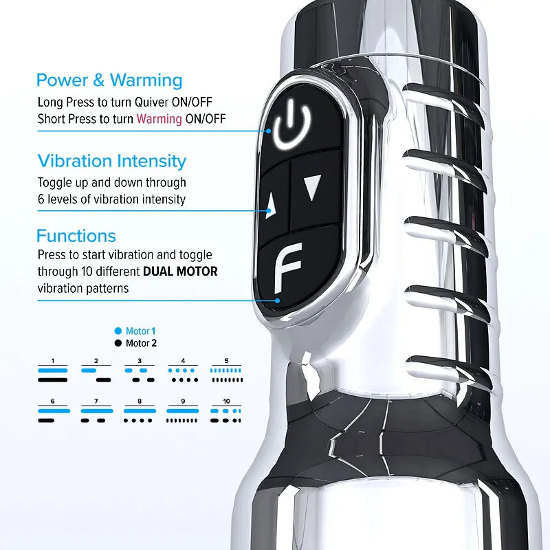 Fleshlight Quiver Rechargeable Vibrating Stroker Masturbators