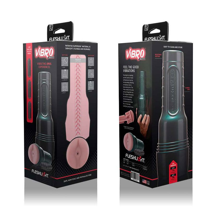 Fleshlight Vibro Butt Vibrating Male Masturbator Masturbators