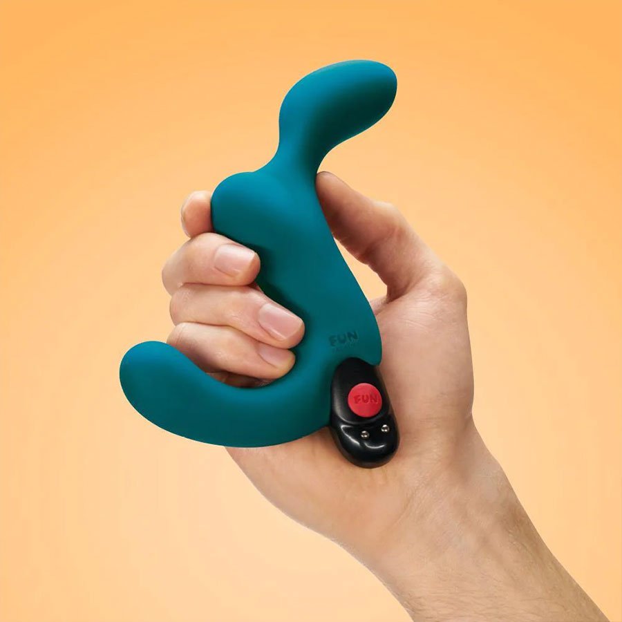 Fun Factory Duke Vibrating Silicone Prostate Massager &amp; Anal Stimulator Navy Blue Prostate Massagers