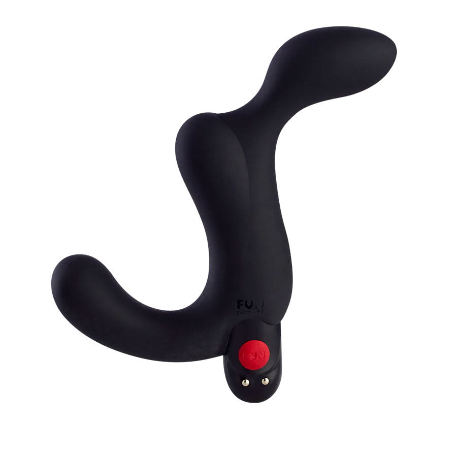 Fun Factory Duke Vibrating Silicone Prostate Massager & Anal Stimulator Navy Blue Prostate Massagers Black