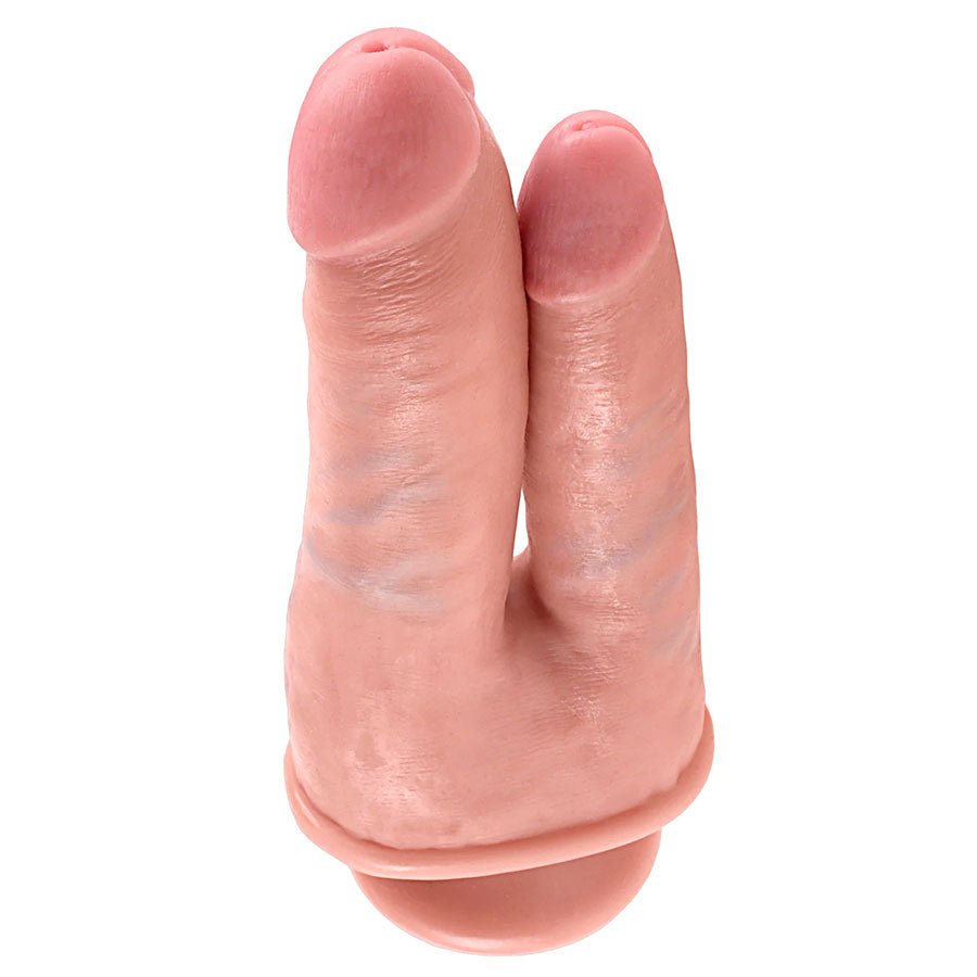 King Cock 6 Inch Double Penetrator Realistic Dildo with Suction Cup Dildos