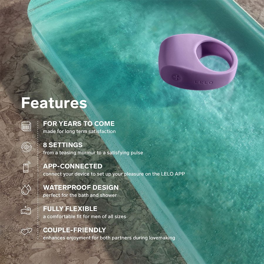 Lelo Tor 3 App Controlled Vibrating Silicone Cock Ring Cock Rings